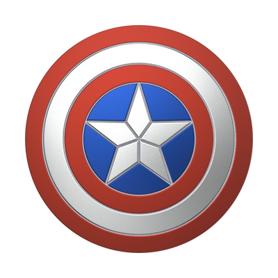 Aluminum Captain America's Shield PopGrip