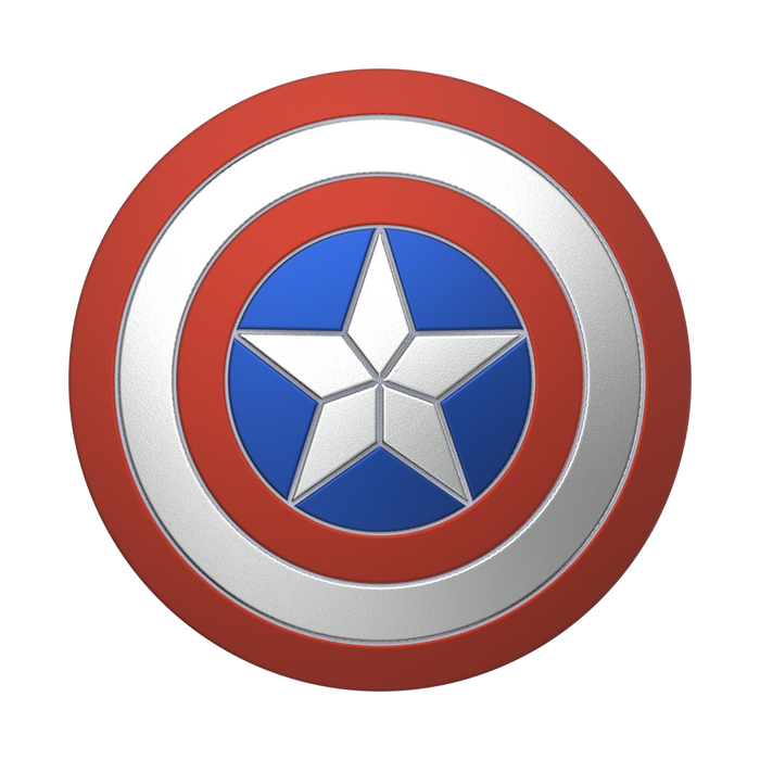 Aluminum Captain America's Shield PopGrip, PopSockets