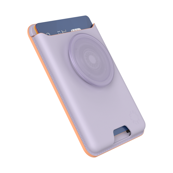 Pale Lavender Softgoods PopWallet+ for MagSafe, PopSockets