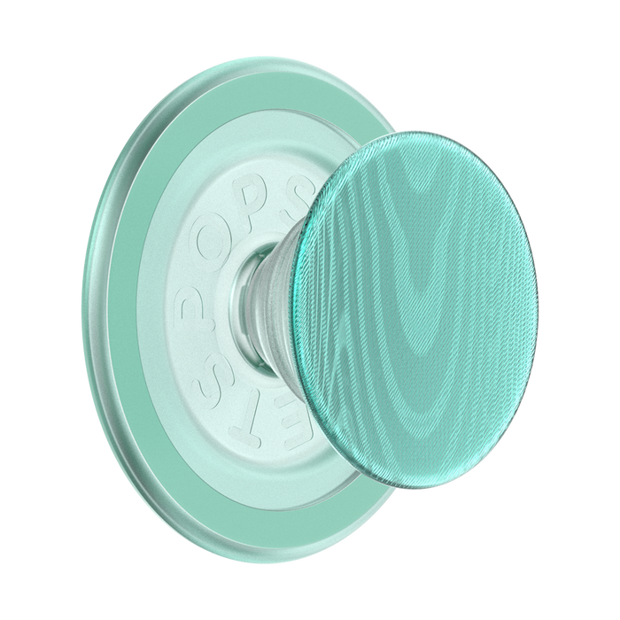 Aluminum Moire Turq PopGrip for MagSafe, PopSockets