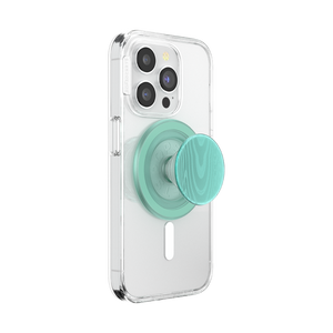 Aluminum Moire Turq PopGrip for MagSafe, PopSockets