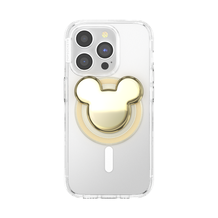 Gold Mickey Head PopGrip for MagSafe, PopSockets
