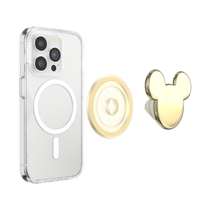 Gold Mickey Head PopGrip for MagSafe, PopSockets