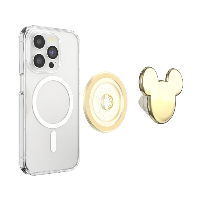 Gold Mickey Head PopGrip for MagSafe, PopSockets