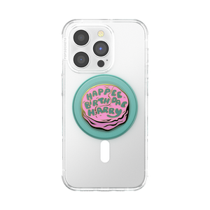 Enamel Happee Birthdae Harry PopGrip for MagSafe, PopSockets