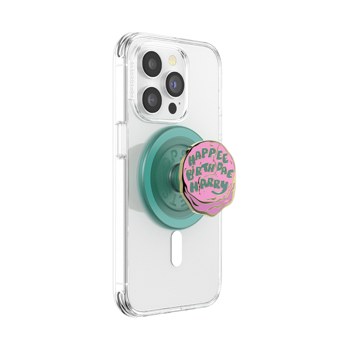 Enamel Happee Birthdae Harry PopGrip for MagSafe, PopSockets