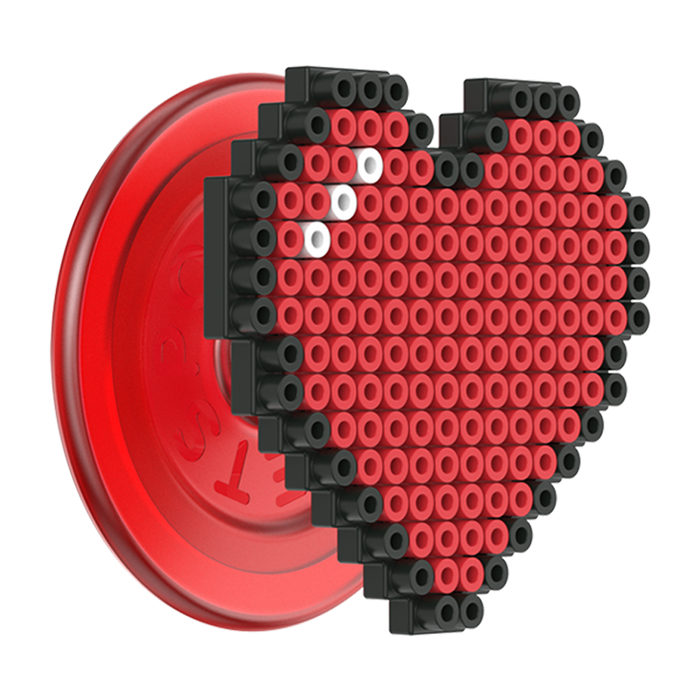 8 Bit Heart PopGrip for MagSafe, PopSockets