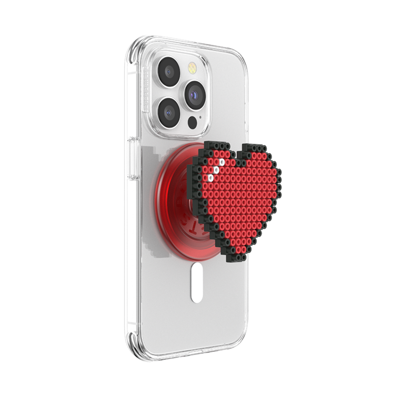 8 Bit Heart PopGrip for MagSafe