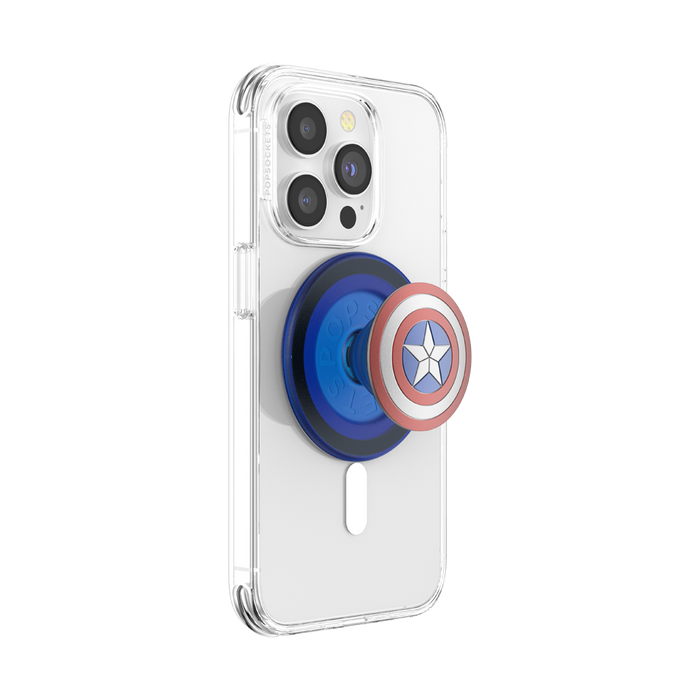 Enamel Captain America's Shield PopGrip for MagSafe, PopSockets