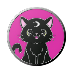 Black Cat Polished Enamel PopGrip, PopSockets