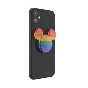 Earridescent Translucent Rainbow Mickey PopGrip, PopSockets