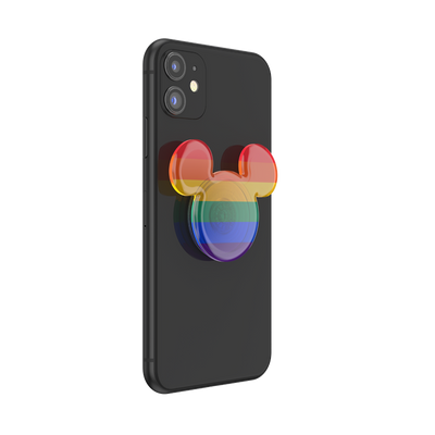 Earridescent Translucent Rainbow Mickey PopGrip