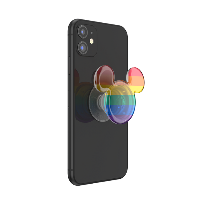 Earridescent Translucent Rainbow Mickey PopGrip, PopSockets