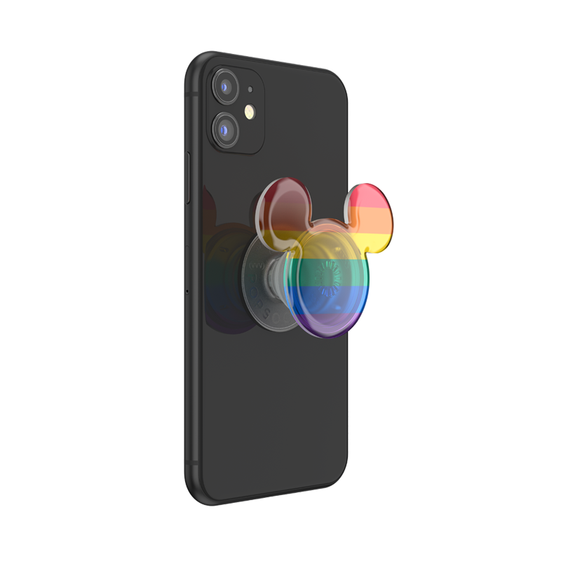 Earridescent Translucent Rainbow Mickey PopGrip