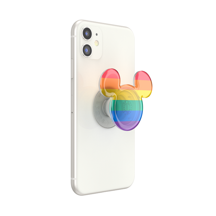 Earridescent Translucent Rainbow Mickey PopGrip, PopSockets