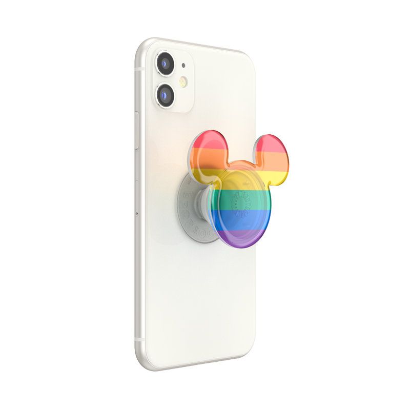 Earridescent Translucent Rainbow Mickey PopGrip