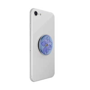 Purple Larkspur Pressed Flower PopGrip, PopSockets