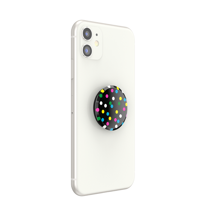 Translucent Black Disco Dots PopGrip, PopSockets