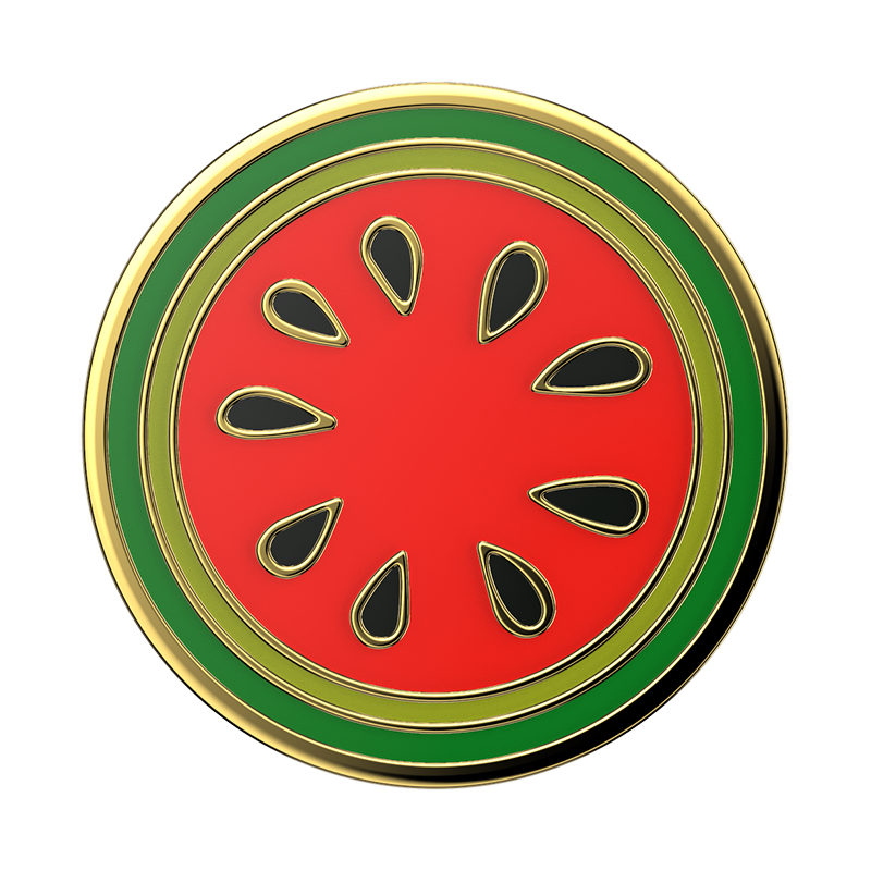 Watermelon Slice Polished Enamel PopGrip