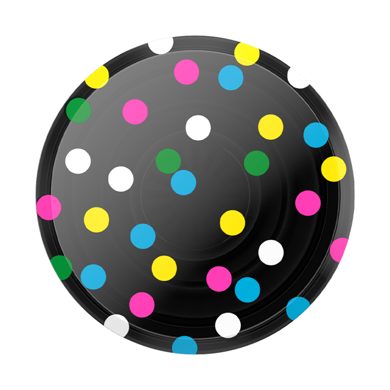 Translucent Black Disco Dots PopGrip