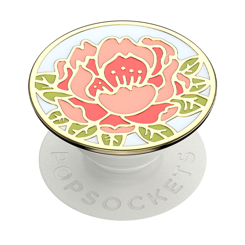 Blooming Peony Polished Enamel PopGrip