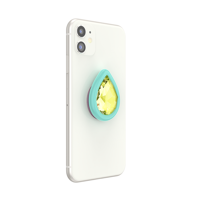 Canary Yellow Crystal Tear PopGrip, PopSockets