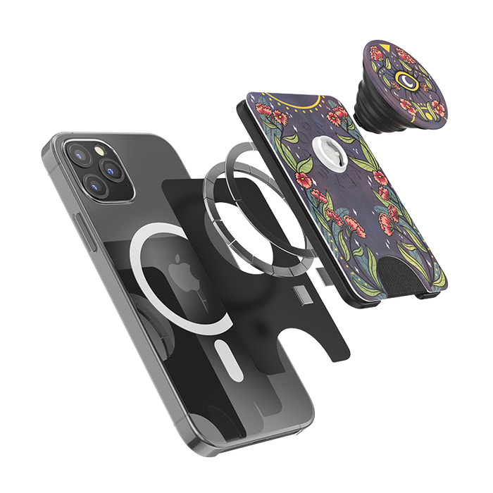 Floral Bohemian PopWallet+ for MagSafe, PopSockets